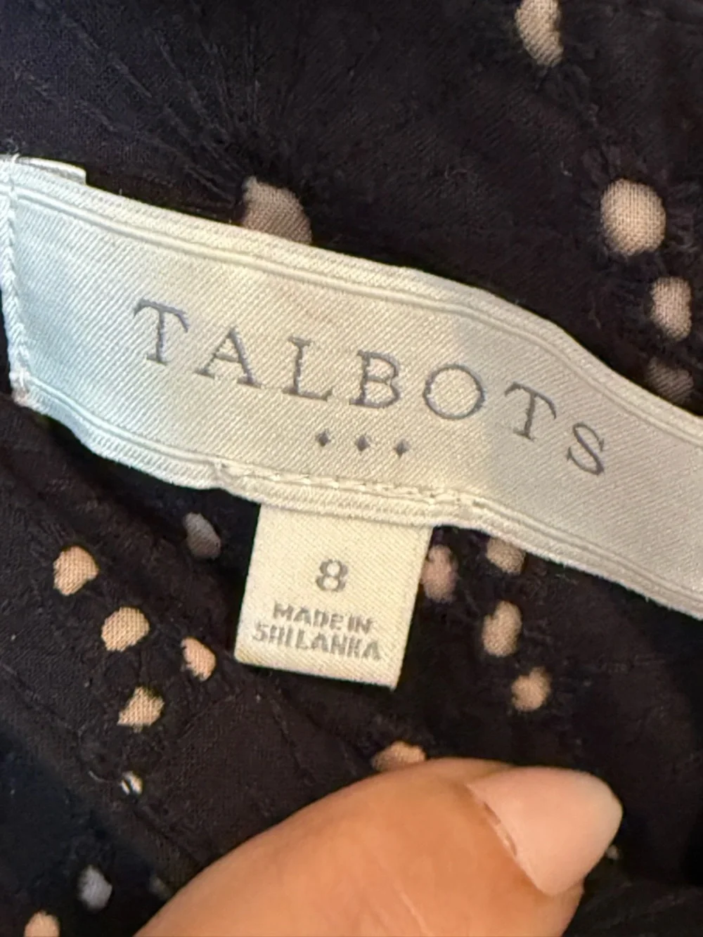 Talbots Black Embellished Pencil Skirt - Picture 6 of 6